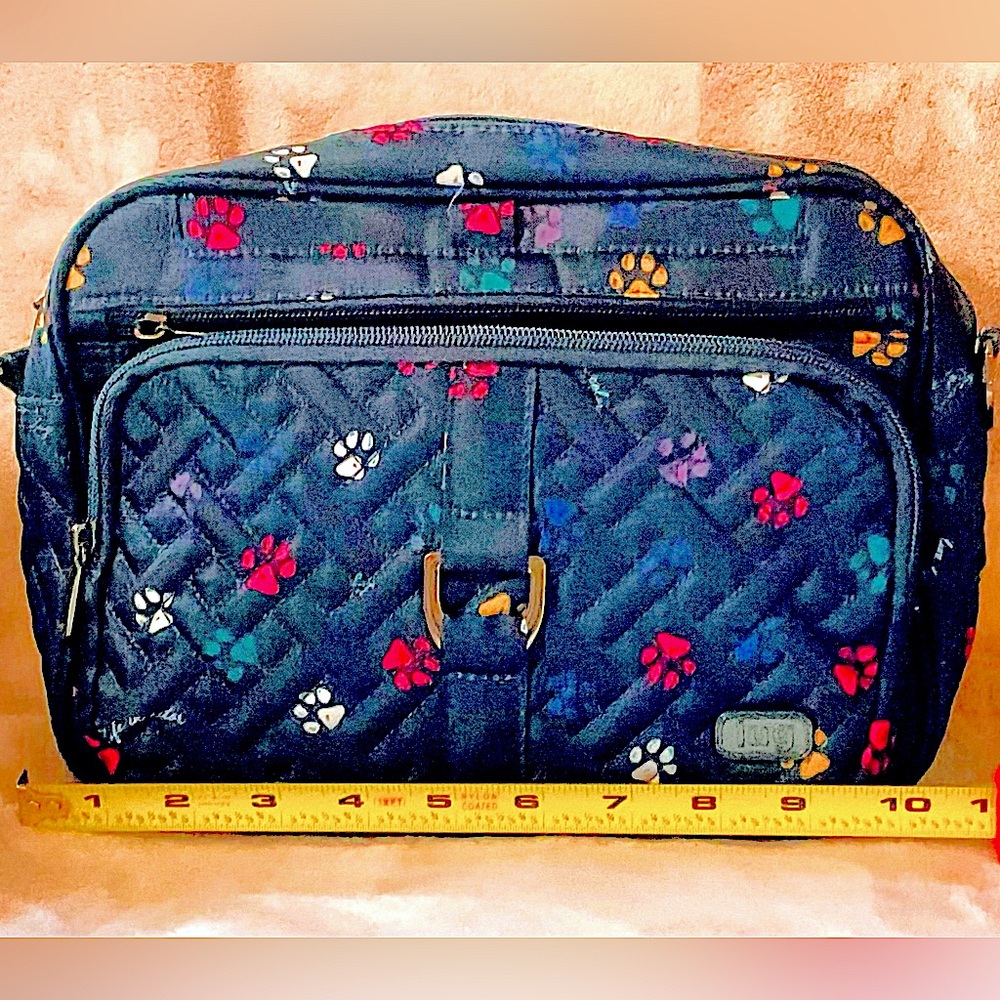 Paws Navy Lug Carousel XL crossbody, barely used
